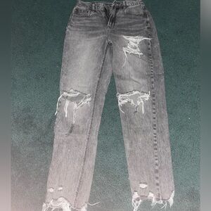 American Eagle Outfitters Kids Ripped Gray Jeans